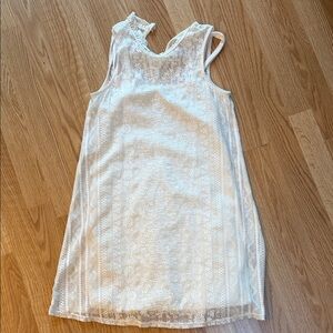 Stylish Cream Lace Dress
